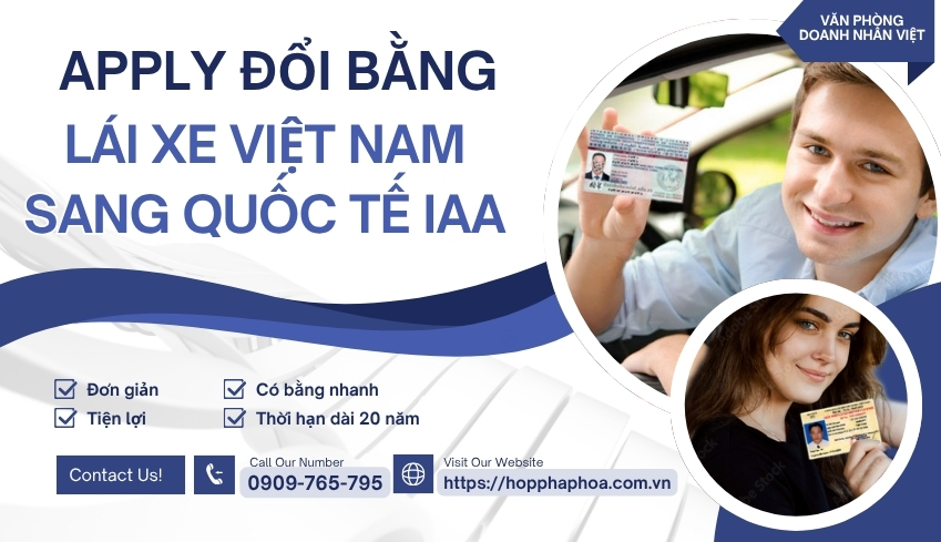 Apply đổi bằng lái xe Việt Nam sang quốc tế IAA