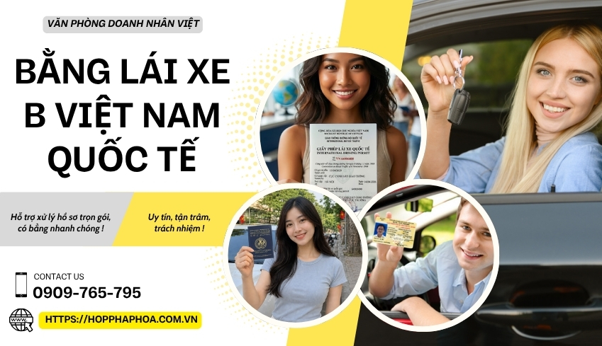 Bằng lái xe B Việt Nam quốc tế