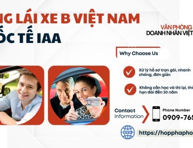 Bằng lái xe B Việt Nam quốc tế IAA