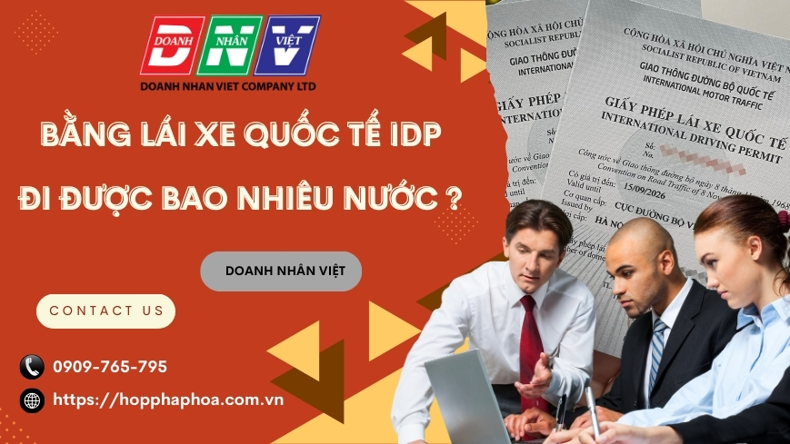 Bằng lái xe quốc tế IDP đi được bao nhiêu nước ?