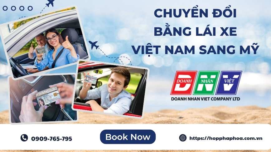 Chuyển đổi bằng lái xe Việt Nam sang Mỹ