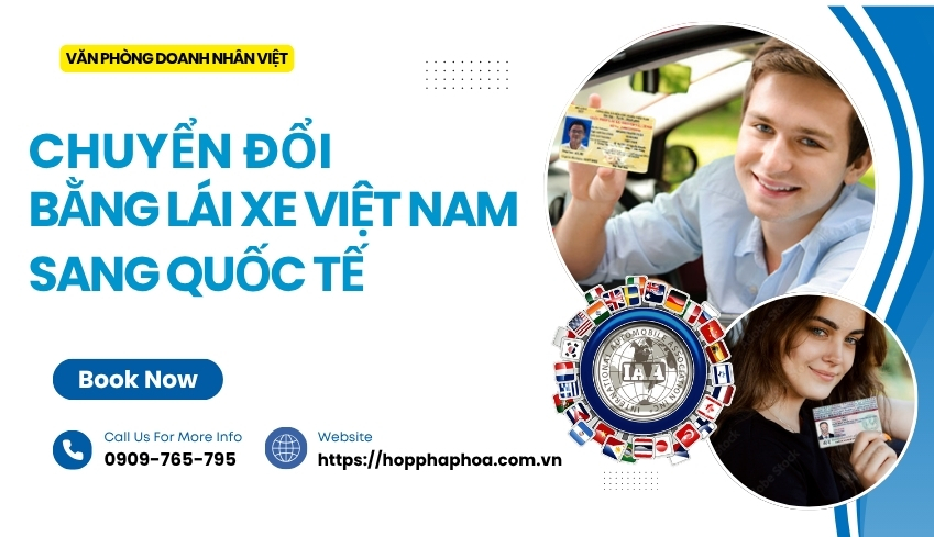 Chuyển đổi bằng lái xe Việt Nam sang quốc tế