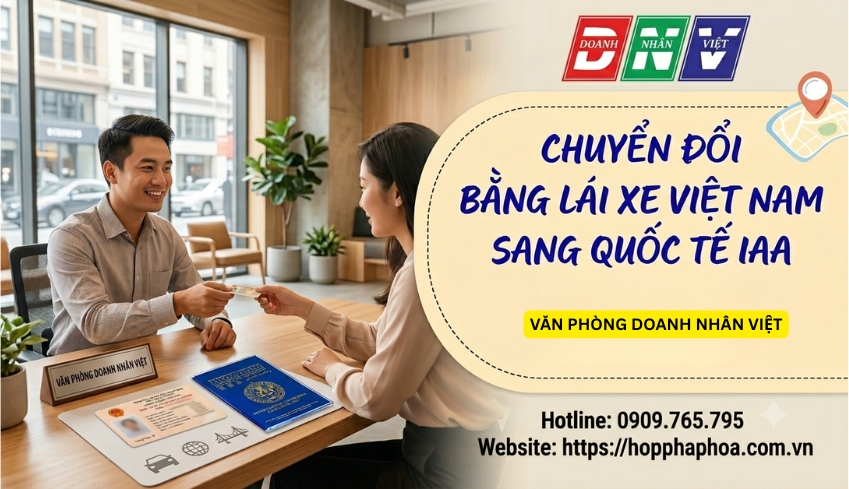 Chuyển đổi bằng lái xe Việt Nam sang quốc tế IAA