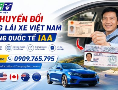 Chuyển đổi bằng lái xe Việt Nam sang quốc tế IAA