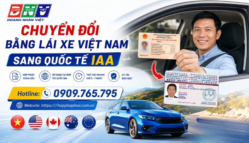 Chuyển đổi bằng lái xe Việt Nam sang quốc tế IAA