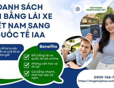 Danh sách đổi bằng lái xe Việt Nam sang quốc tế IAA