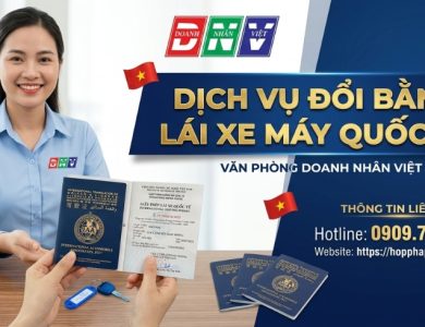 Dịch vụ đổi bằng lái xe máy quốc tế