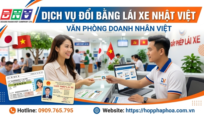 Dịch vụ đổi bằng lái xe Nhật Việt