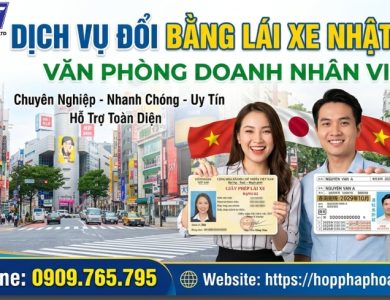 Dịch vụ đổi bằng lái xe Nhật Việt
