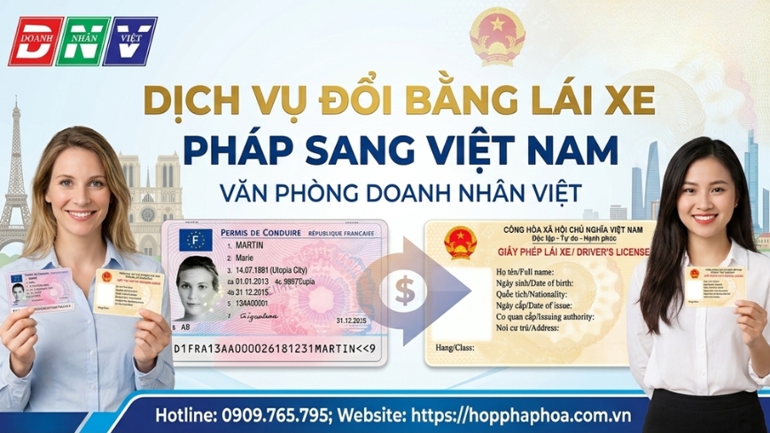 Dịch vụ đổi bằng lái xe Pháp sang Việt Nam