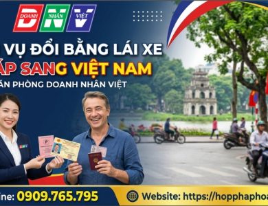 Dịch vụ đổi bằng lái xe Pháp sang Việt Nam