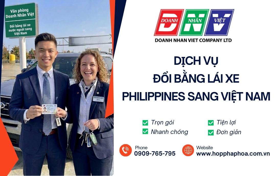 Dịch vụ đổi bằng lái xe Philippines sang Việt Nam