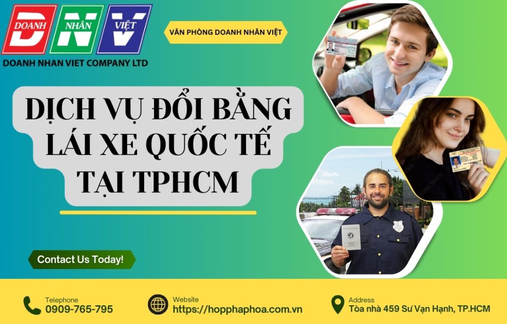 Dịch vụ đổi bằng lái xe quốc tế tại TPHCM