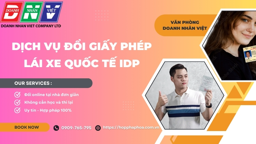 Dịch vụ đổi giấy phép lái xe quốc tế IDP