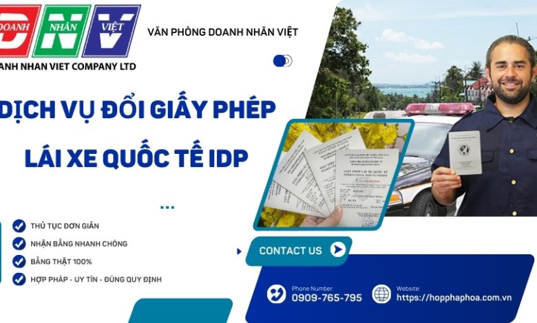 Dịch vụ đổi giấy phép lái xe quốc tế IDP