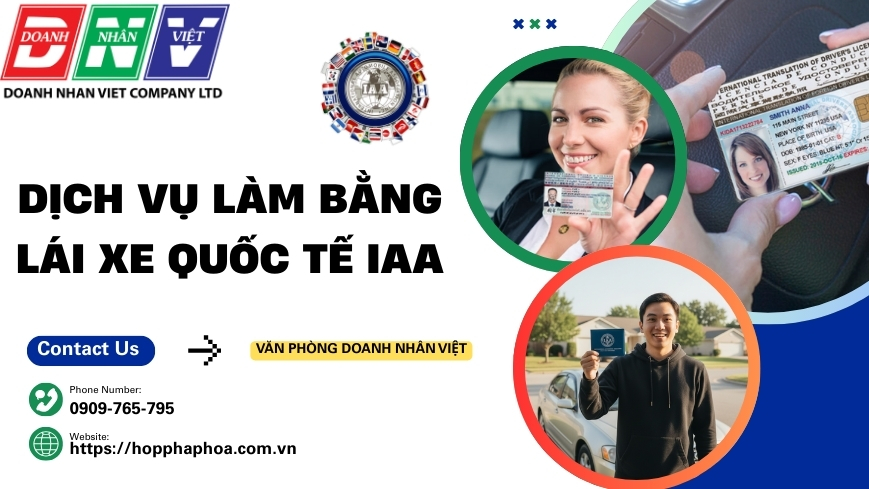 Dịch vụ làm bằng lái xe quốc tế IAA