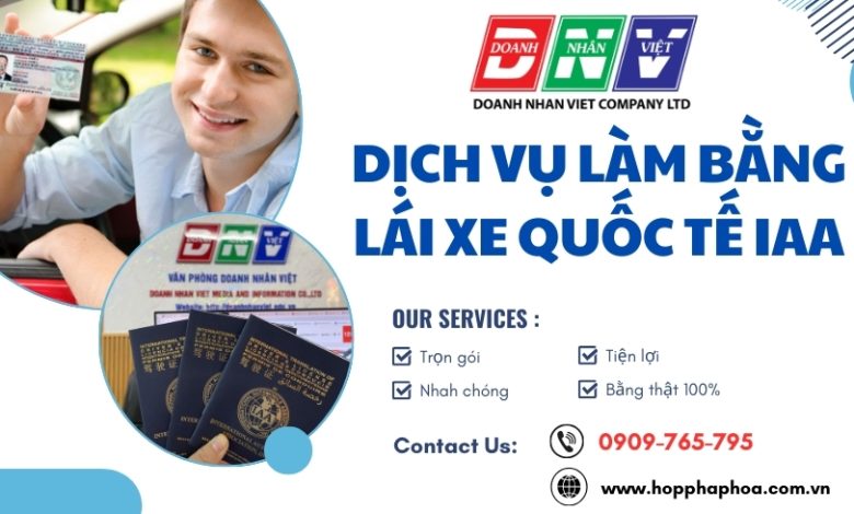 Dịch vụ làm bằng lái xe quốc tế IAA