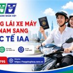 Đổi bằng lái xe máy Việt Nam sang quốc tế IAA