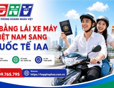 Đổi bằng lái xe máy Việt Nam sang quốc tế IAA