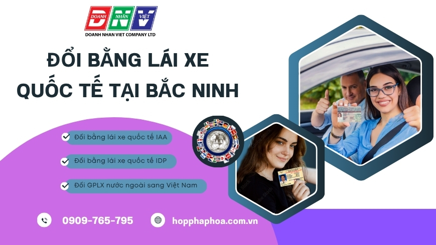 Đổi bằng lái xe quốc tế tại Bắc Ninh