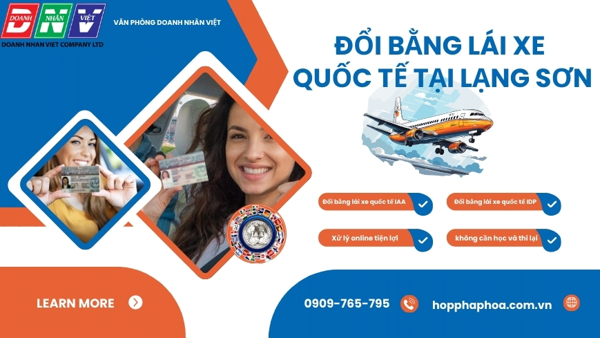Đổi bằng lái xe quốc tế tại Lạng Sơn