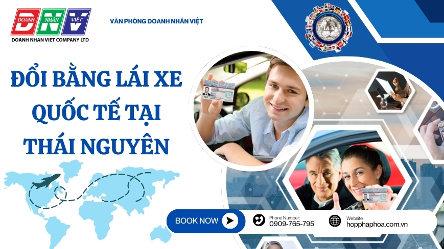 Đổi bằng lái xe quốc tế tại Thái Nguyên