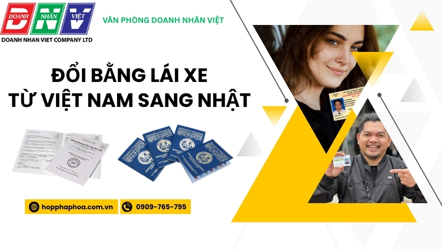 Đổi bằng lái xe từ Việt Nam sang Nhật