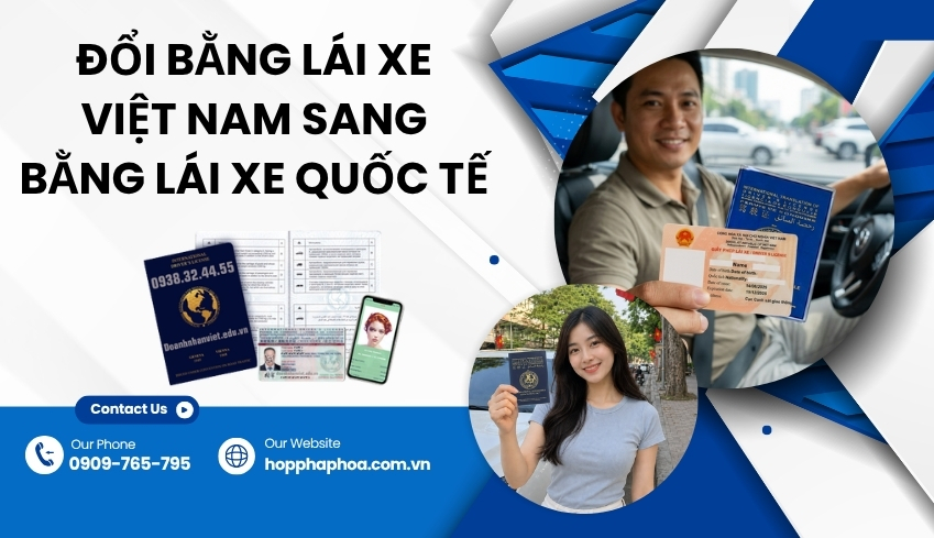 Đổi bằng lái xe Việt Nam sang bằng lái xe quốc tế