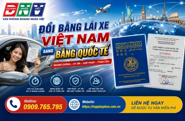 Đổi bằng lái xe Việt Nam sang bằng quốc tế