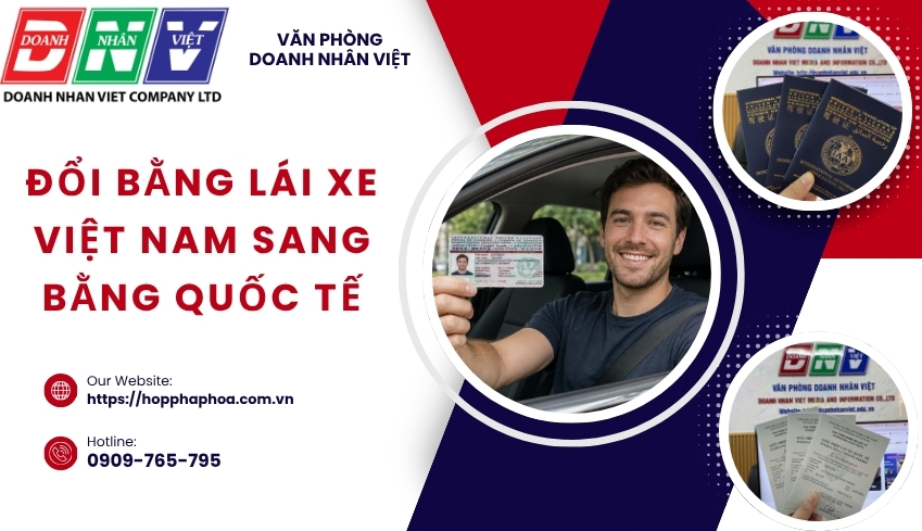 Đổi bằng lái xe Việt Nam sang bằng quốc tế