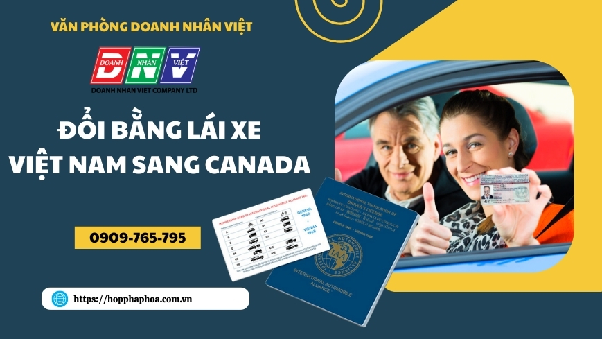 Đổi bằng lái xe Việt Nam sang Canada