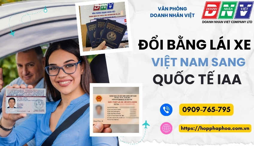 Đổi bằng lái xe Việt Nam sang quốc tế IAA