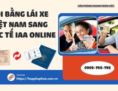 Đổi bằng lái xe Việt Nam sang quốc tế IAA online