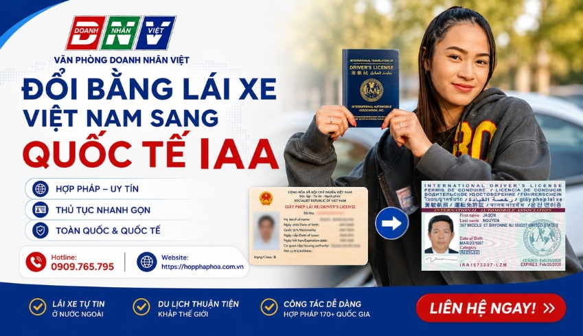 Đổi bằng lái xe Việt Nam sang quốc tế IAA