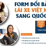 Form đổi bằng lái xe Việt Nam sang quốc tế