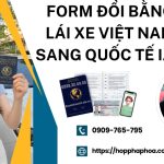Form đổi bằng lái xe Việt Nam sang quốc tế IAA