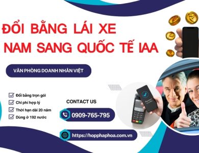 Giá đổi bằng lái xe Việt Nam sang quốc tế IAA