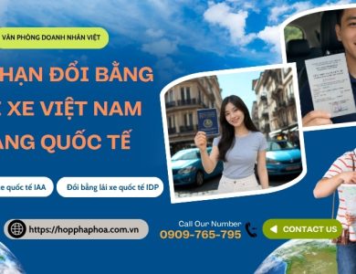 Gia hạn đổi bằng lái xe Việt Nam sang quốc tế
