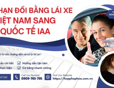 Gia hạn đổi bằng lái xe Việt Nam sang quốc tế IAA