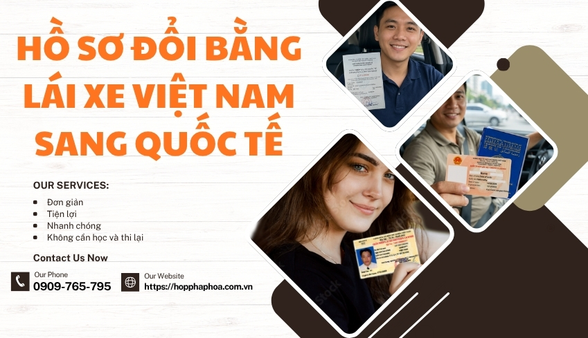Hồ sơ đổi bằng lái xe Việt Nam sang quốc tế