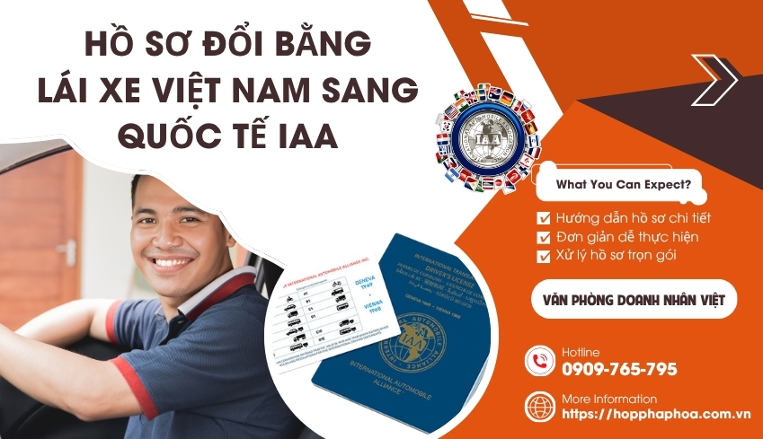 Hồ sơ đổi bằng lái xe Việt Nam sang quốc tế IAA