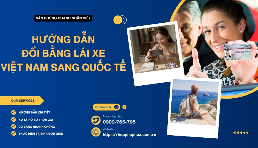Hướng dẫn đổi bằng lái xe Việt Nam sang quốc tế
