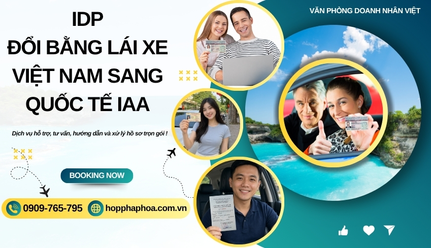 IDP đổi bằng lái xe Việt Nam sang quốc tế IAA