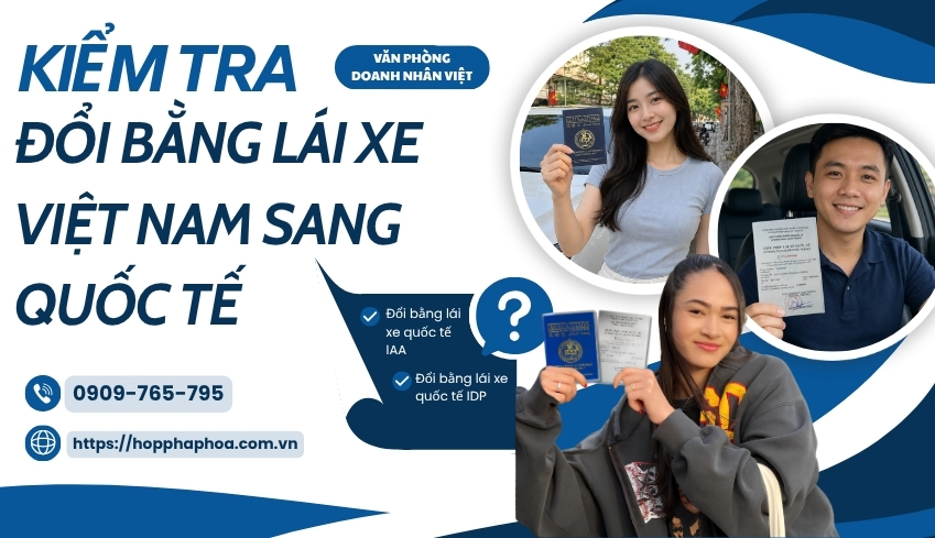 Kiểm tra đổi bằng lái xe Việt Nam sang quốc tế