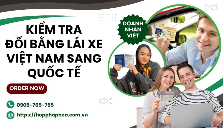 Kiểm tra đổi bằng lái xe Việt Nam sang quốc tế