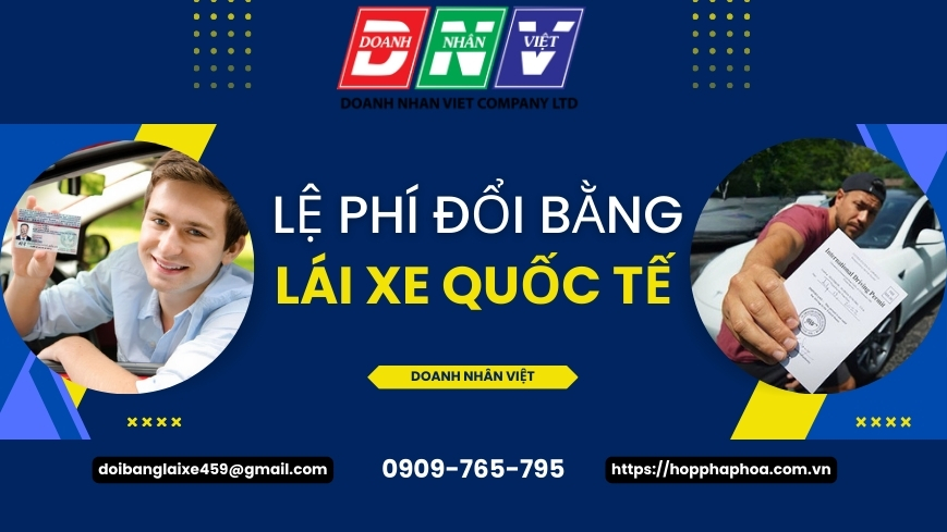Lệ phí đổi bằng lái xe quốc tế