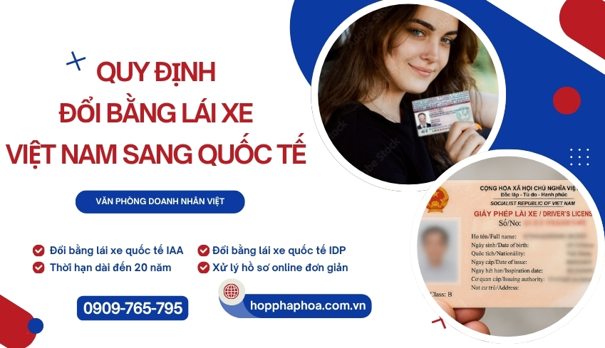 Quy định đổi bằng lái xe Việt Nam sang quốc tế