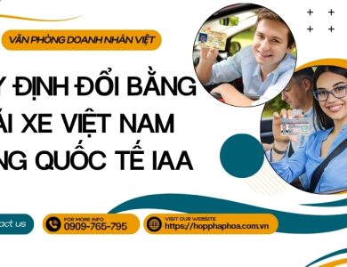 Quy định đổi bằng lái xe Việt Nam sang quốc tế IAA