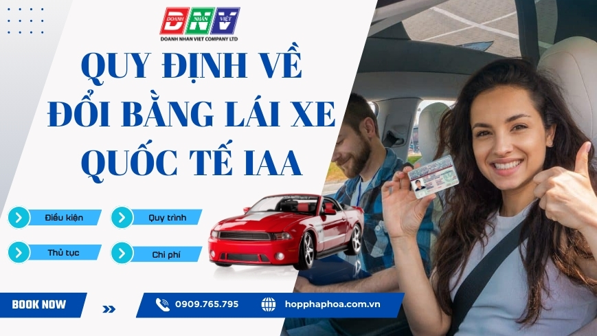 Quy định về đổi bằng lái xe quốc tế IAA