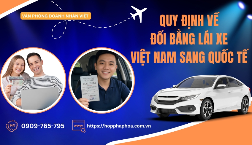 Quy định về đổi bằng lái xe Việt Nam sang quốc tế